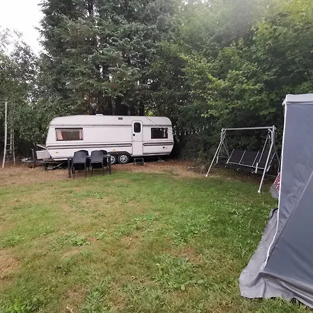 Private Basic Caravan Farm stay Saint-Michel-de-Montjoie